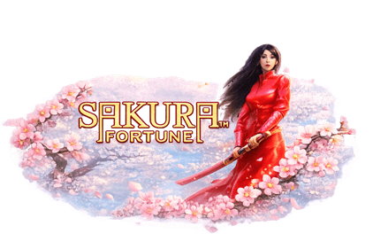 Sakura Fortune slot met Japanse kersenbloesem-thema en respin-bonusfunctie